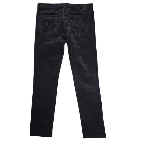 AG Jeans Adriano Goldschmied Stevie Slim Straight Corduroy Jeans Black 27R - Picture 2 of 10